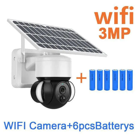 Solar Powered Outdoor Wireless Security Camera Weatherproof