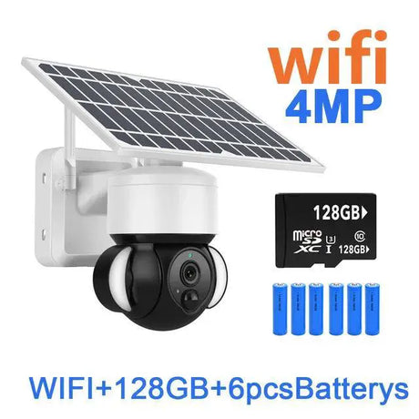 Solar Powered Outdoor Wireless Security Camera Weatherproof