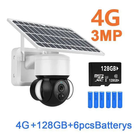 Solar Powered Outdoor Wireless Security Camera Weatherproof