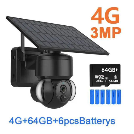 Solar Powered Outdoor Wireless Security Camera Weatherproof