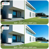 8MP WiFi Security Camera with Dual Lens Night Vision