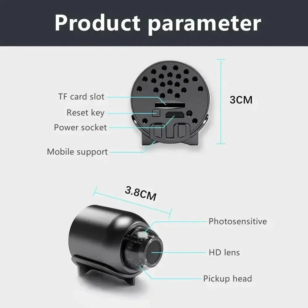1080P WiFi Mini Night Vision Security Camera With Audio