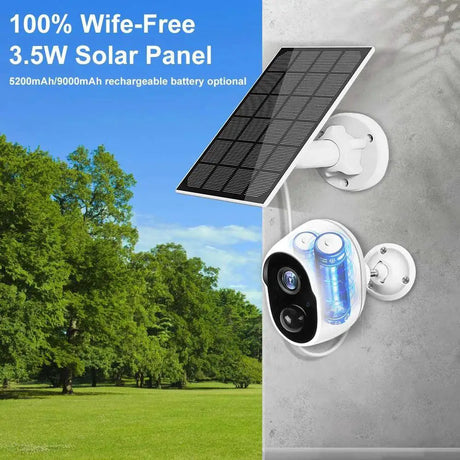 Solar Powered Outdoor WiFi Surveillance Camera for Home
