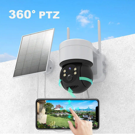 Solar Powered Outdoor Security Camera Wireless Surveillance