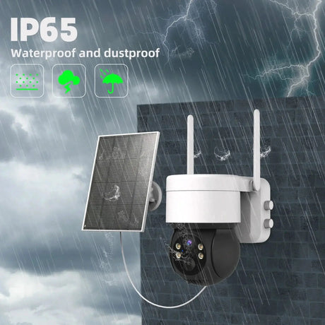 Solar Powered Outdoor Security Camera Wireless Surveillance