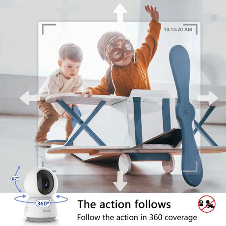 KAWA 2K Smart WiFi Security Camera for Home Babies and Pets