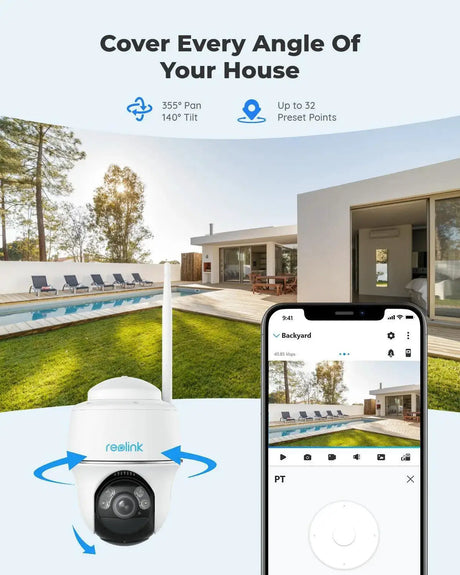 Reolink 4K Wireless Outdoor Security Camera With Pan Tilt