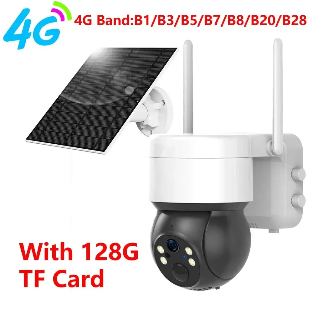 ESCAPION Tuya SmartLife Solar 4G PTZ CCTV Camera 3MP Battery Outdoor Security Pro