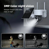 ESCAPION Tuya SmartLife Solar 4G PTZ CCTV Camera 3MP Battery Outdoor Security Pro