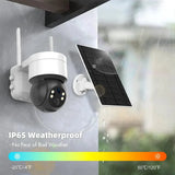 ESCAPION Tuya SmartLife Solar 4G PTZ CCTV Camera 3MP Battery Outdoor Security Pro