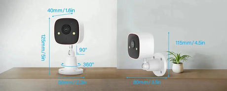 Outdoor Wireless Security Camera 3MP 1296P With WiFi For Property Monitoring