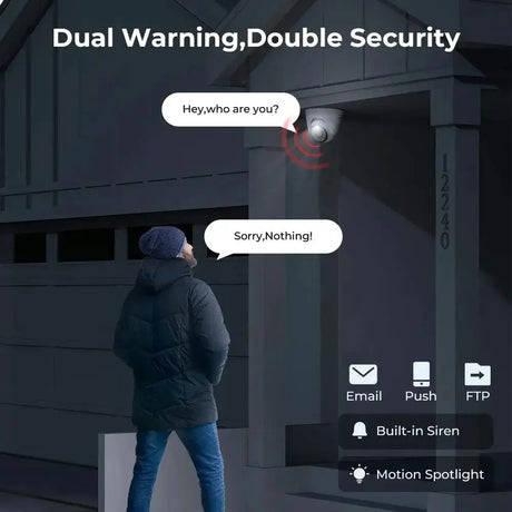 Reolink 4K PoE Outdoor Surveillance Camera With AI Detection