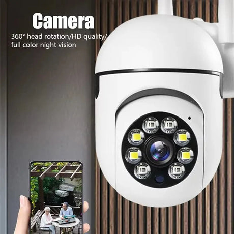 SecureHome 8MP WiFi Security Camera - PTZ Night Vision Motion Detection For Home