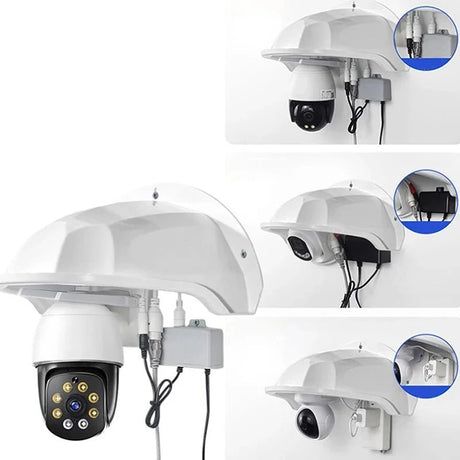 ShieldGuard Weatherproof Dome Turret Camera Cover - Rainproof Outdoor Protection