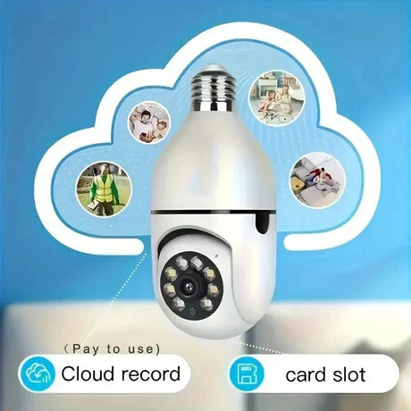 Smart Bulb Security Camera 360 Degree WiFi 5GHz Outdoor E27 Socket See Angles