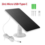 Solar Panel Charger For Security Cameras And Lights