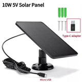 Solar Panel Charger For Security Cameras And Lights
