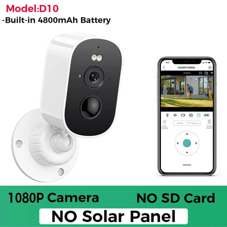 SolarGuard 1080P Solar Outdoor Camera - PIR Motion Alarm With Cloud StorageX Pro