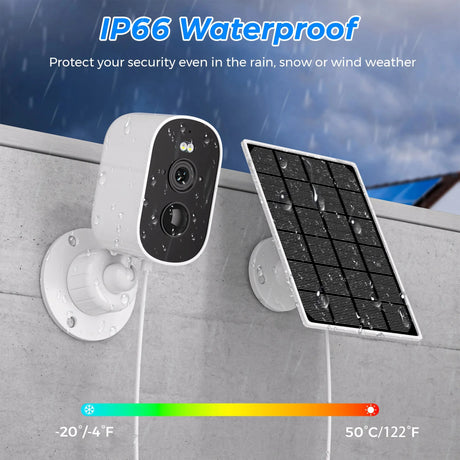 SolarGuard 1080P Solar Outdoor Camera - PIR Motion Alarm With Cloud StorageX Pro