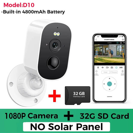 SolarGuard 1080P Solar Outdoor Camera - PIR Motion Alarm With Cloud StorageX Pro