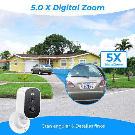 SolarGuard 1080P Solar Outdoor Camera - PIR Motion Alarm With Cloud StorageX Pro