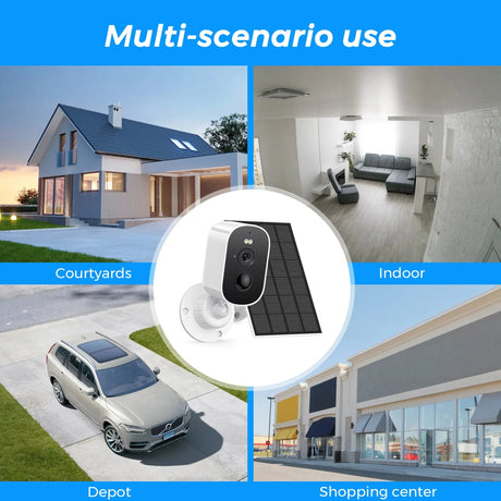SolarGuard 1080P Solar Outdoor Camera - PIR Motion Alarm With Cloud StorageX Pro