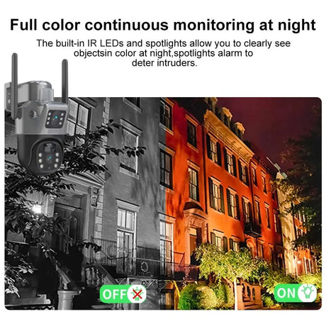 SolarGuard 8MP 4K WiFi Solar Camera - Dual Lens PTZ Wireless Surveillance System