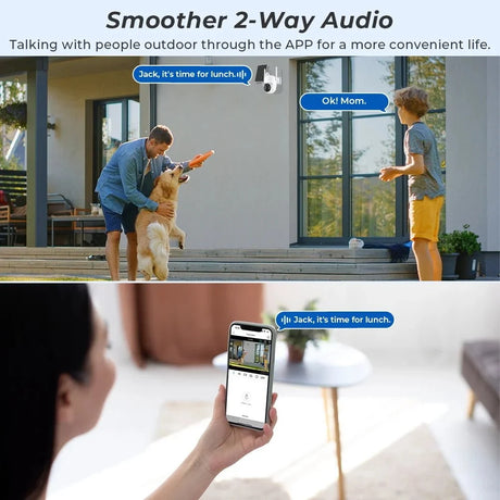 SolarGuard WiFi PTZ Solar IP Camera - 4MP FHD Built In Battery Standby iCsee App