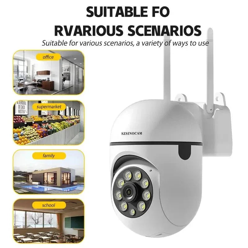 SZSINOCAM 3MP WiFi IP PTZ Camera 4X Zoom AI Human Detection Two Way Audio
