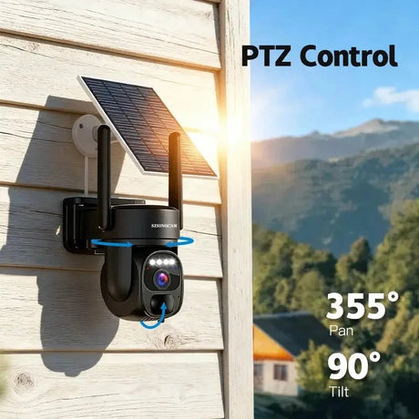 SZSINOCAM US 4G Solar Outdoor Security Camera With Human Detection Night Vision