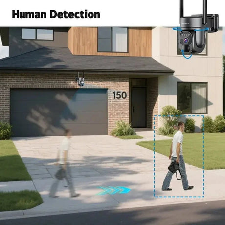 SZSINOCAM US 4G Solar Outdoor Security Camera With Human Detection Night Vision