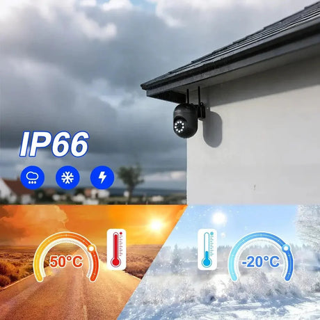 SZSINOCAM WiFi PTZ Camera With Auto Tracking And Two Way Audio For Home Security