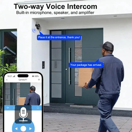 SZSINOCAM WiFi PTZ Camera With Auto Tracking And Two Way Audio For Home Security