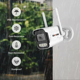 TPTEK 8MP 4K IP Camera - AI Human Detects Outdoor Bullet Surveillance With iCSee