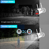 TPTEK 8MP 4K IP Camera - AI Human Detects Outdoor Bullet Surveillance With iCSee