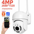 Tuya 4MP PTZ WIFI Outdoor Security Cameras - IP66 Weatherproof With AI Tracking