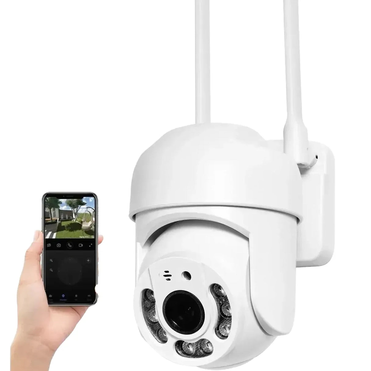 Tuya 4MP PTZ WIFI Outdoor Security Cameras - IP66 Weatherproof With AI Tracking