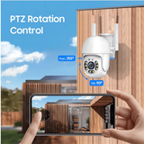 Tuya 4MP PTZ WIFI Outdoor Security Cameras - IP66 Weatherproof With AI Tracking