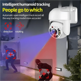 Tuya 4MP PTZ WIFI Outdoor Security Cameras - IP66 Weatherproof With AI Tracking