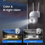 Tuya 4MP PTZ WIFI Outdoor Security Cameras - IP66 Weatherproof With AI Tracking