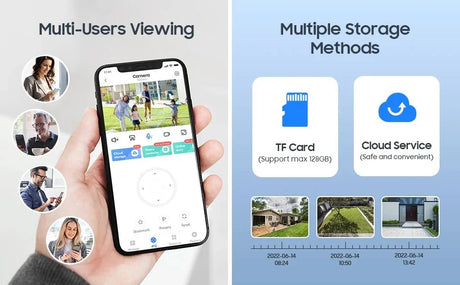 Tuya 4MP PTZ WIFI Outdoor Security Cameras - IP66 Weatherproof With AI Tracking
