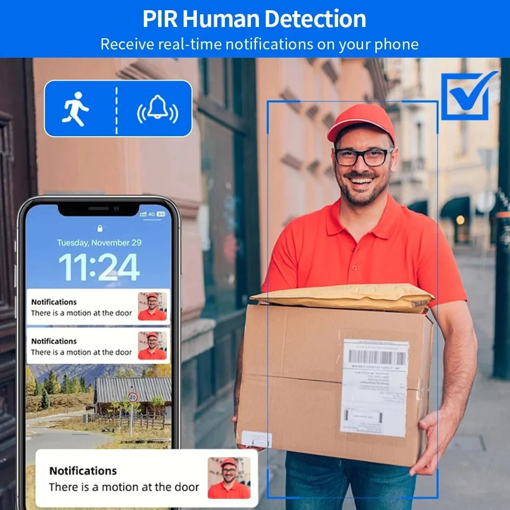 Tuya 5G 2.4G WiFi Video Doorbell 1080P HD Outdoor Waterproof - Handsfree Security