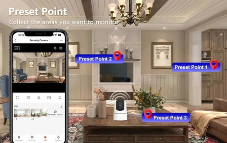 Tuya 5G WiFi IP Camera Indoor 6MP Auto Tracking - Color Night Vision for HomesPro