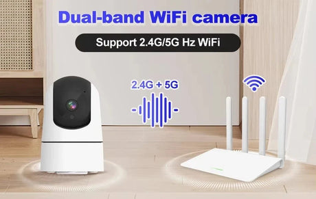 Tuya 5G WiFi IP Camera Indoor 6MP Auto Tracking - Color Night Vision for HomesPro