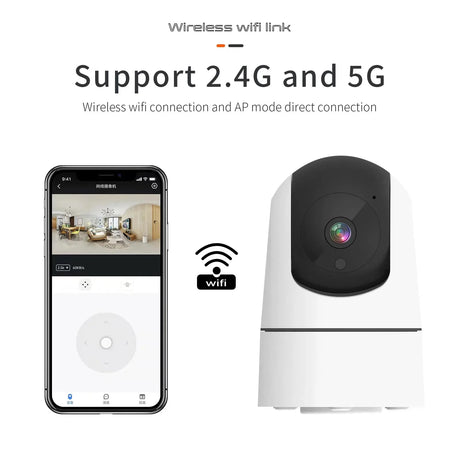 Tuya 5G WiFi IP Camera Indoor 6MP Auto Tracking - Color Night Vision for HomesPro