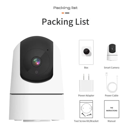 Tuya 5G WiFi IP Camera Indoor 6MP Auto Tracking - Color Night Vision for HomesPro