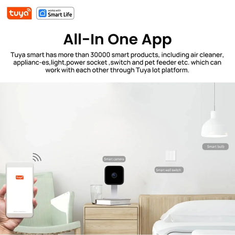 Tuya Smart 1080p Home Wi - Fi Camera - Real Time Alerts and Motion Tracking In HD