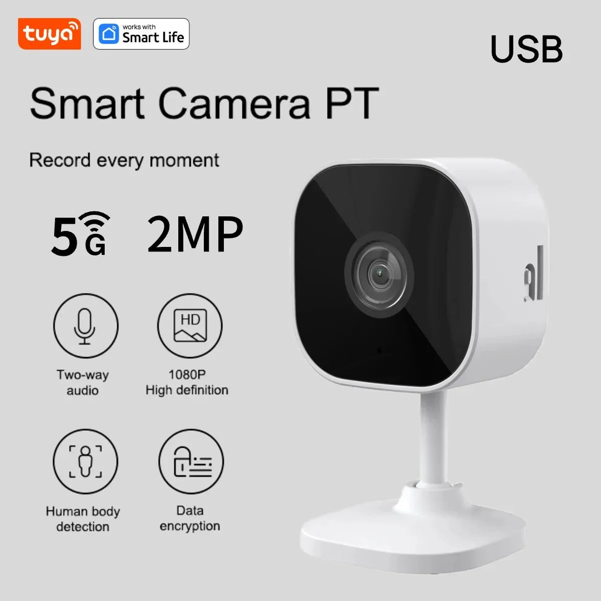 Tuya Smart 1080p Home Wi - Fi Camera - Real Time Alerts and Motion Tracking In HD