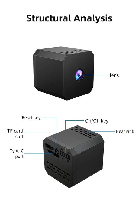 Ultra Mini WiFi Camera 1080P Night Vision Motion Detection Remote Viewing