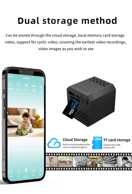 Ultra Mini WiFi Camera 1080P Night Vision Motion Detection Remote Viewing
